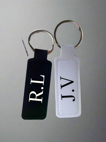 Leather Look Keyring